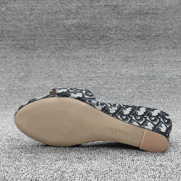 Colorblock Open Toe Women's Shoes Wedge Slippers 1024070315