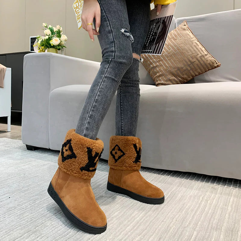 Versatile classic L-V wool snow boots 1024093026