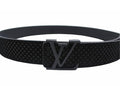 BLACK SUEDE LEATHER BELT