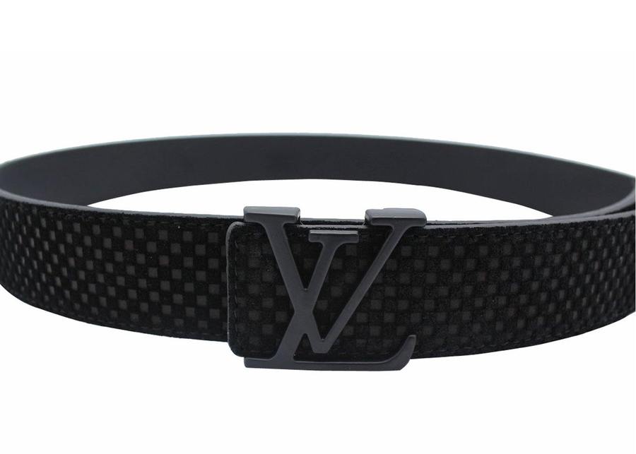 BLACK SUEDE LEATHER BELT