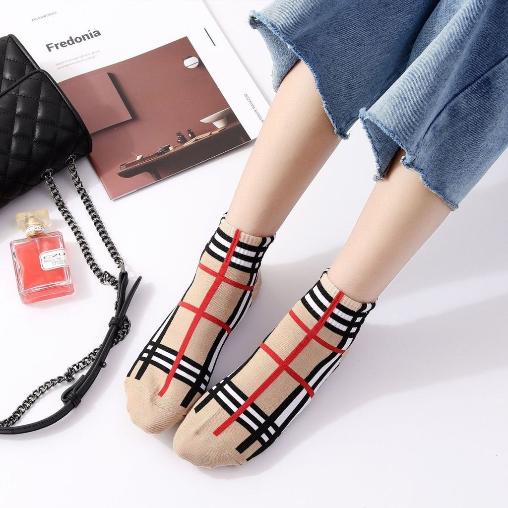 BBR Classic Check Fashion Sock PD042025051904