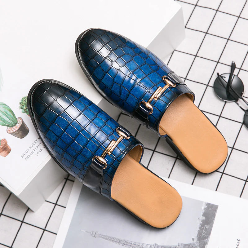 2026 fashion semi-support shoes trend outer wear heelless men's shoes