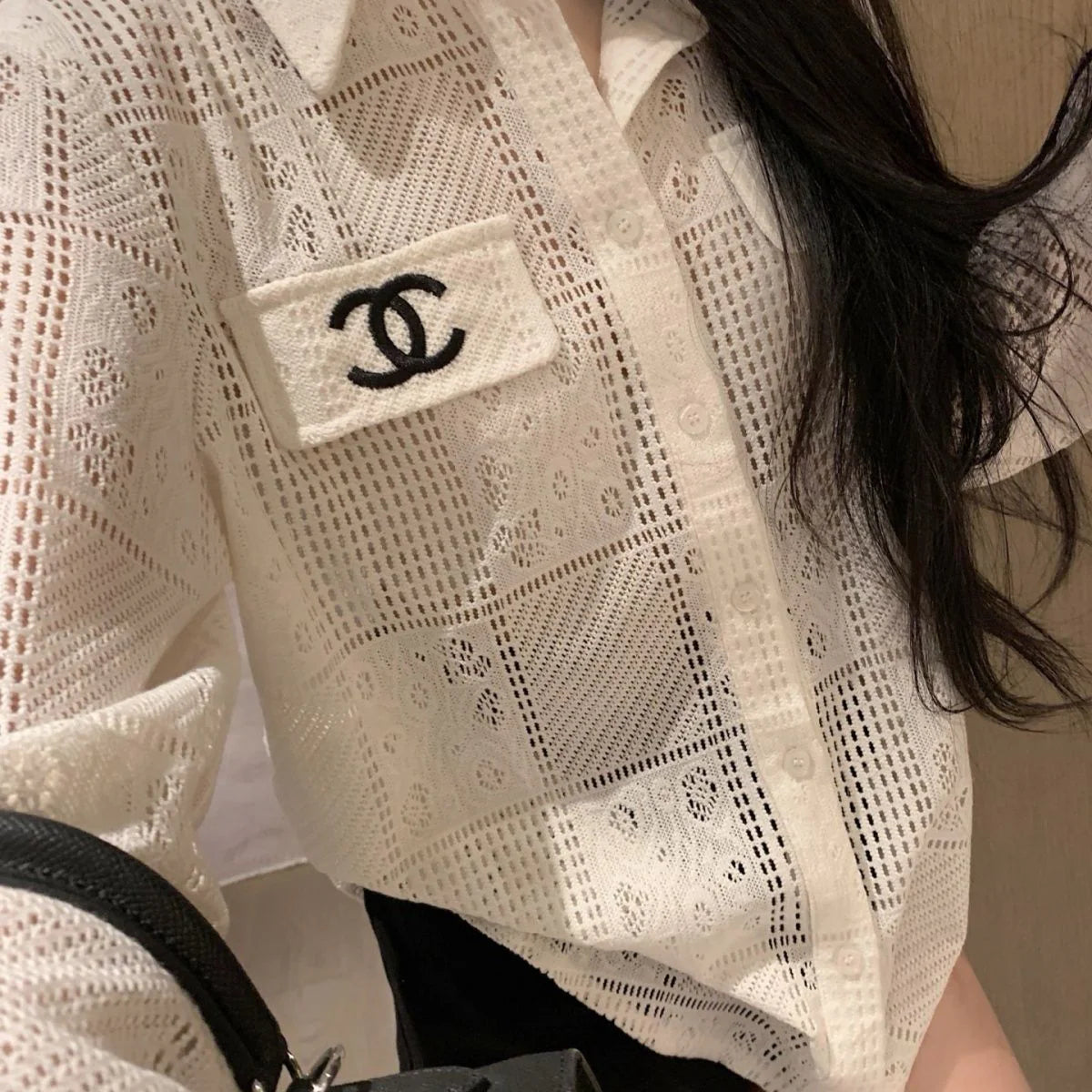New Embroidered Lace Blouse for Women 1026052004