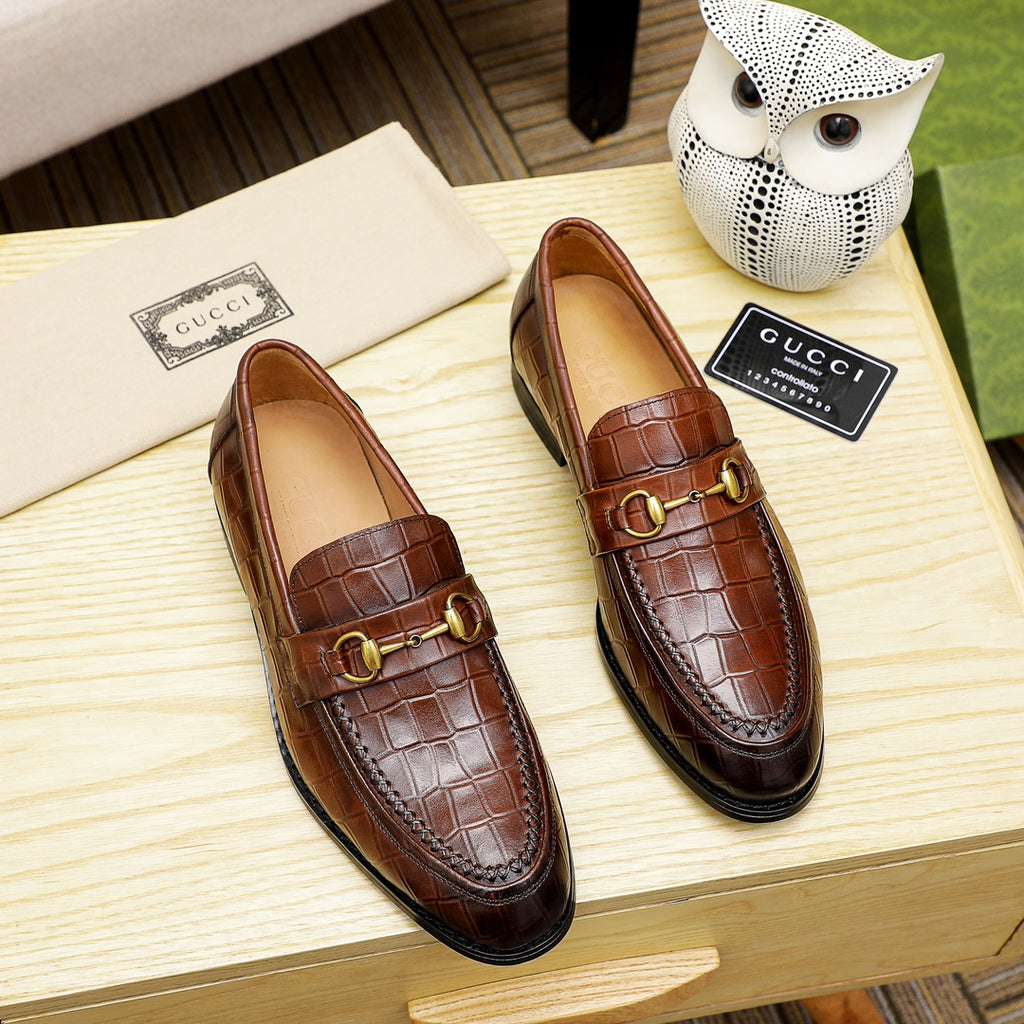 New Luxury G Crocodile Pattern Dress Shoes XC0424111805