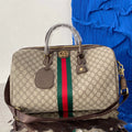 New trendy brand genuine leather men's large capacity handbag travel bag 10240223TJ21