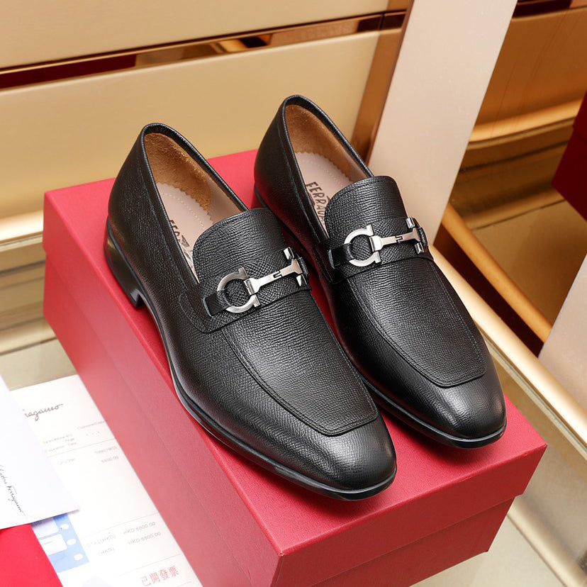 Black nubuck trend handmade men's loafers
