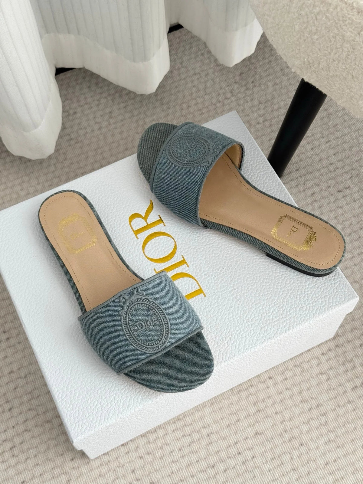 CD Médaillon Slide Flat Wash Blue Denim 849733