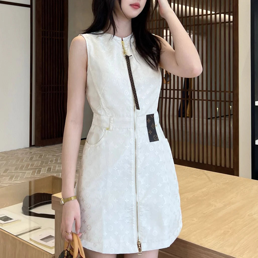 New Fashion Printed Sleeveless Dresses 1025062310