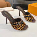 New Leopard-Print High-Heeled Sandals 1026070209