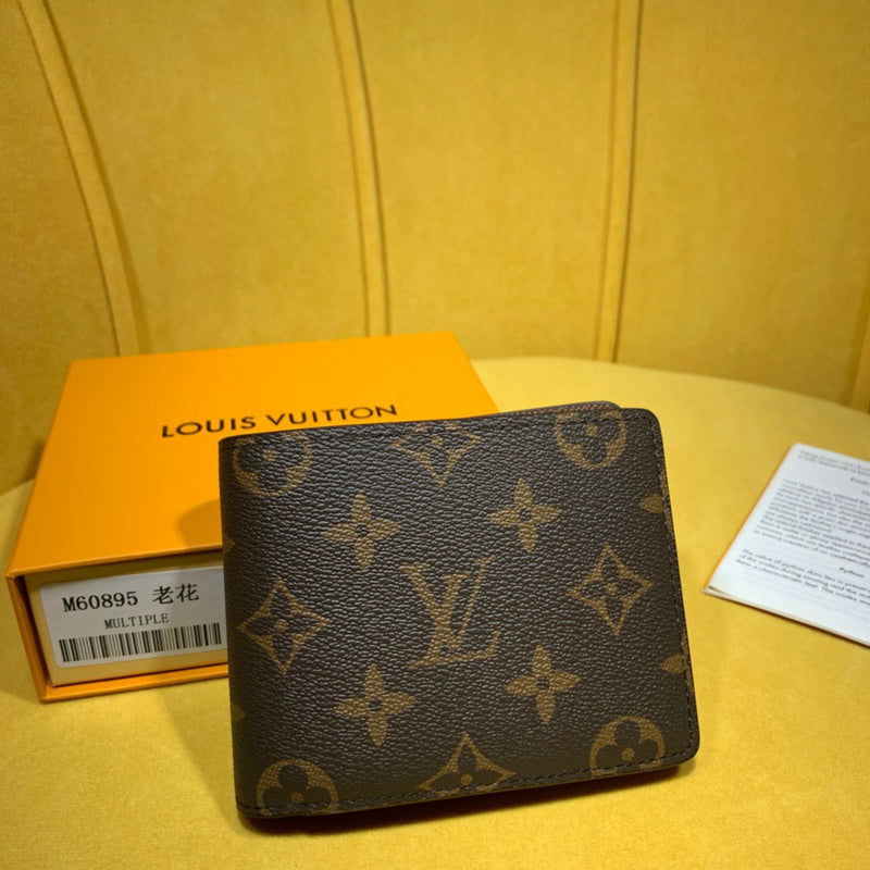 Fashion V Logo Brown Wallets 102407108