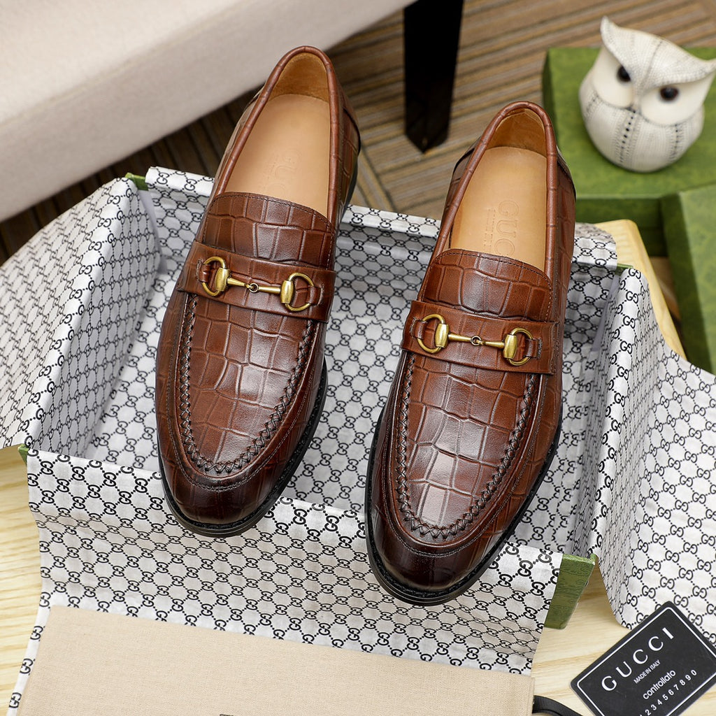 New Luxury G Crocodile Pattern Dress Shoes XC0424111805