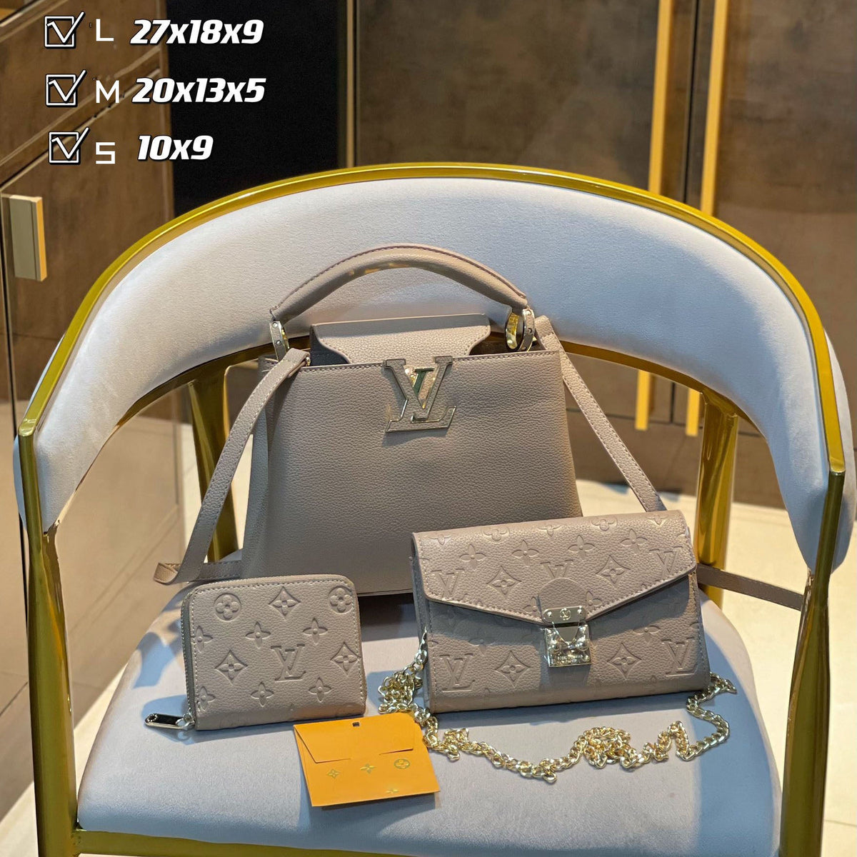 New fashion design style all-match three-piece bag S6