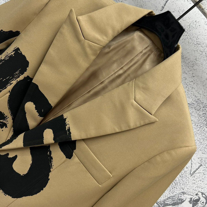 New fashion graffiti suit jacket 1024101220