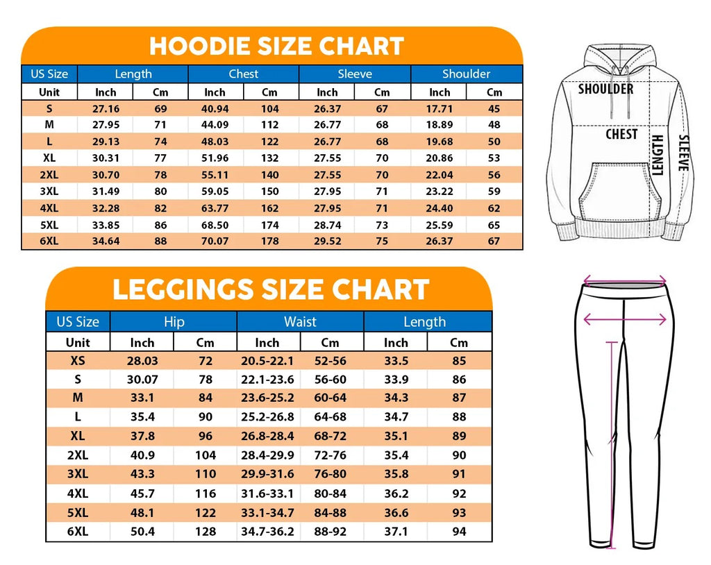 V Premium Hoodie Leggings Set For WOMEN 3D-0426022702