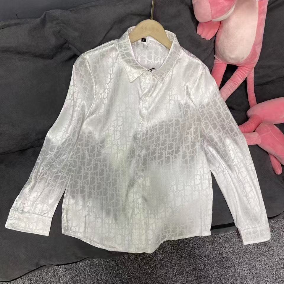 Fashion Satin-jacquard silk shirt PD10070725
