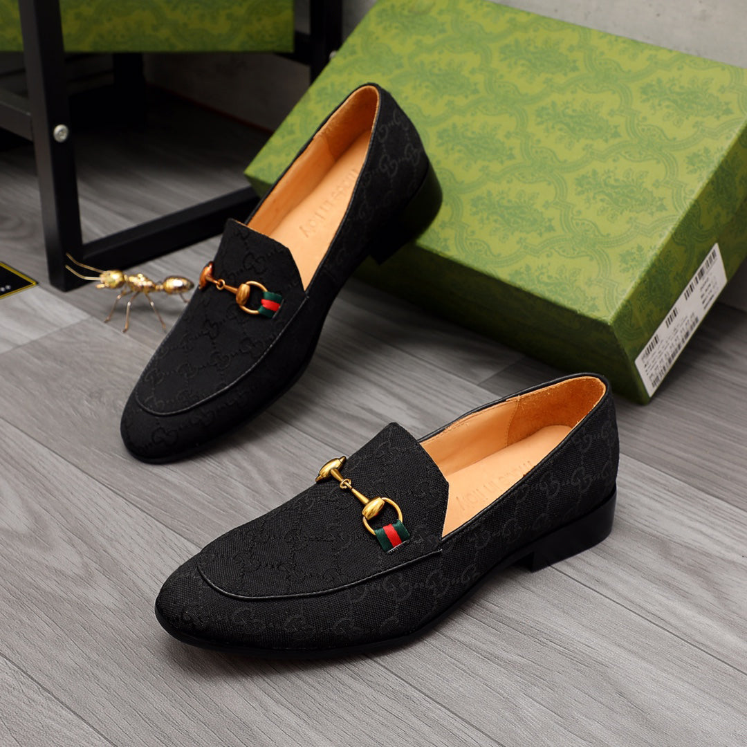 Luxury buckle all pattern formal dress slip on shoes