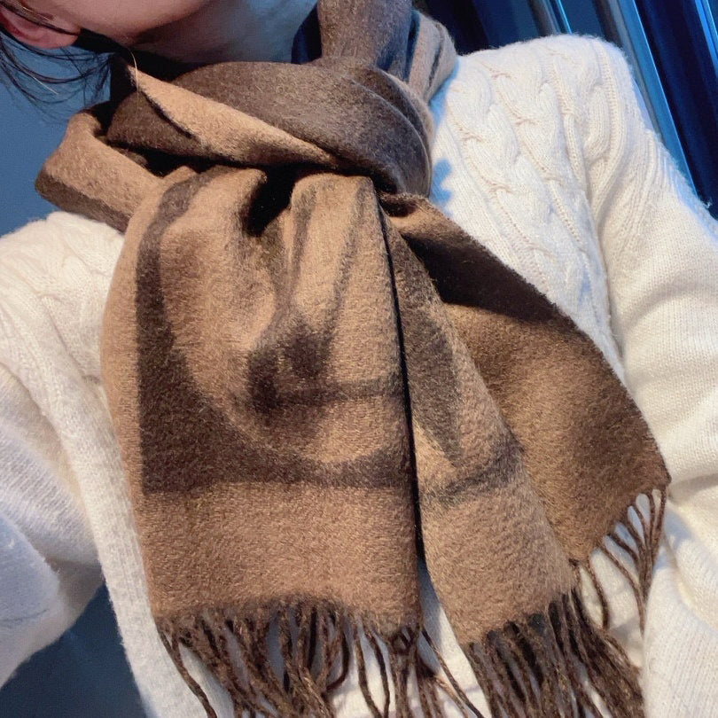 New double-sided cashmere shawl scarf 1024101811