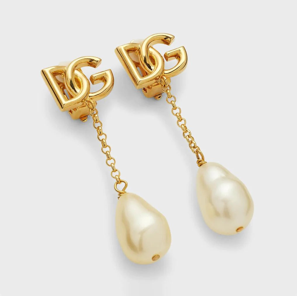 Fashion Long Tassel Water Drop Pearl Earrings 1024010311