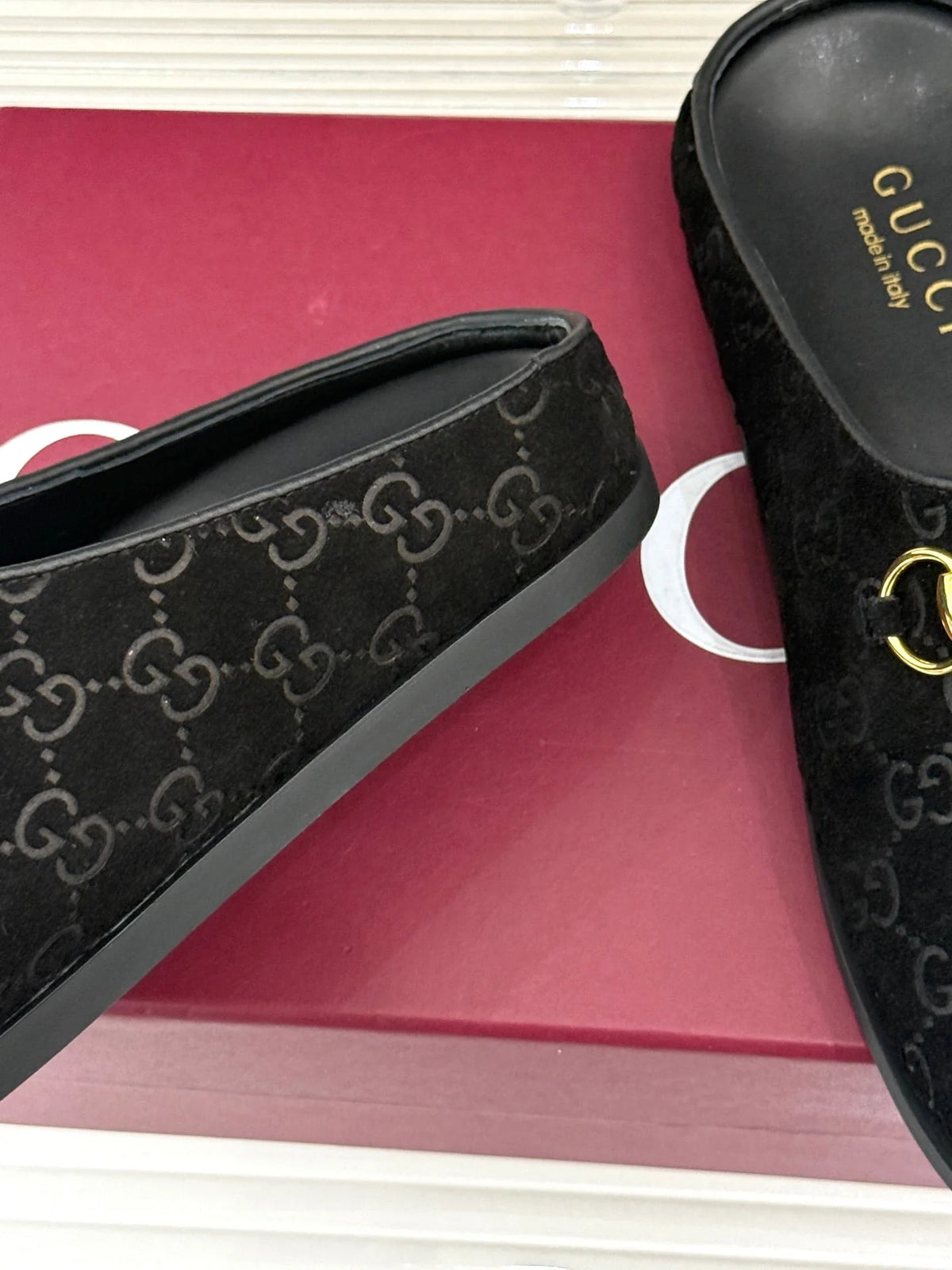 GG Mule With Horsebit Suede 905747