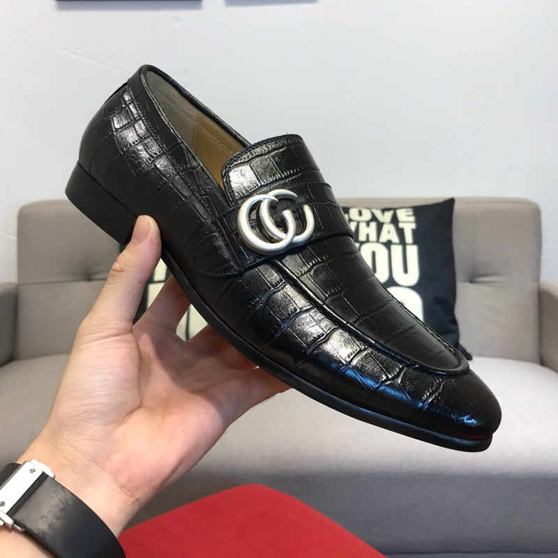 G Men's Classic Crocodile Loafer