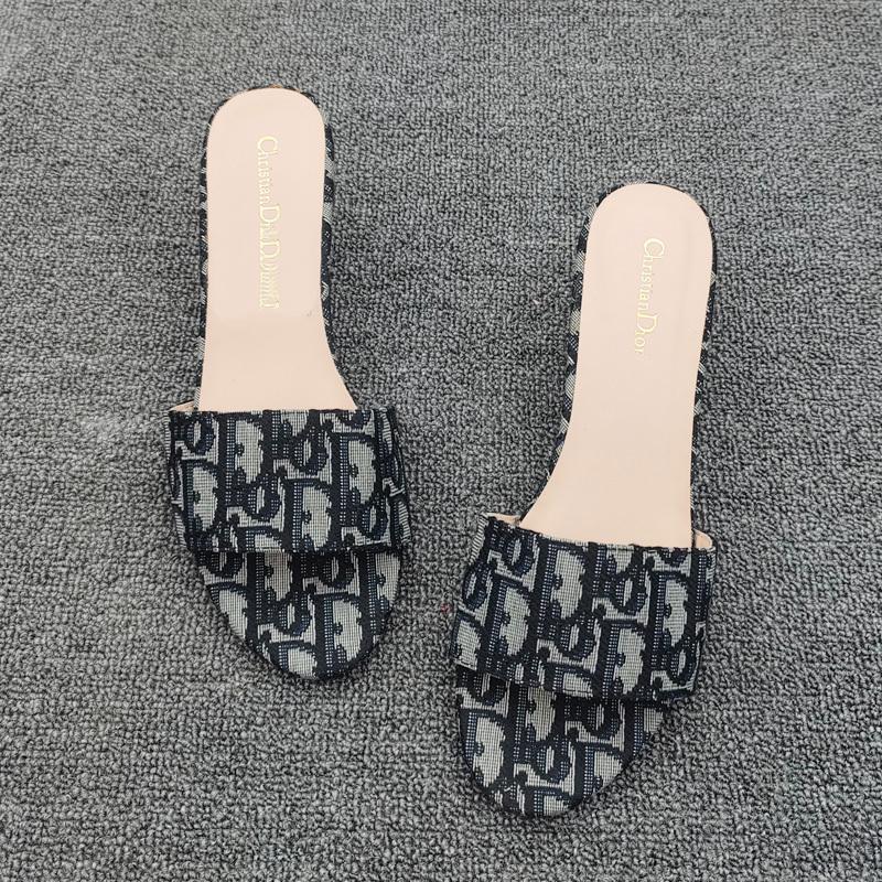 Colorblock Open Toe Women's Shoes Wedge Slippers 1024070315