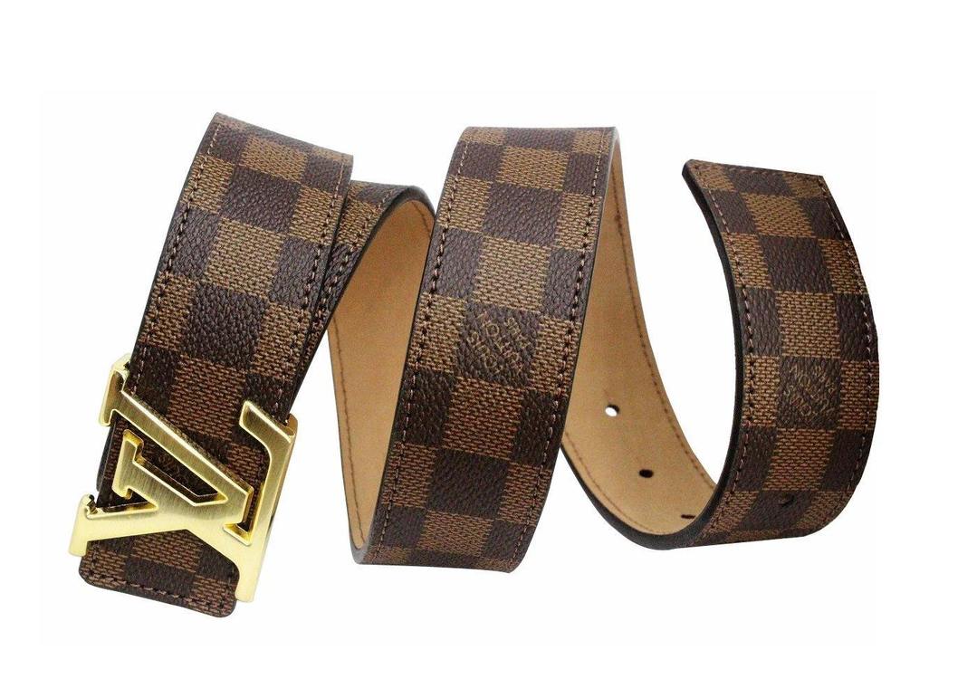AMAZING BELT, BROWN SQUARE PATTERN