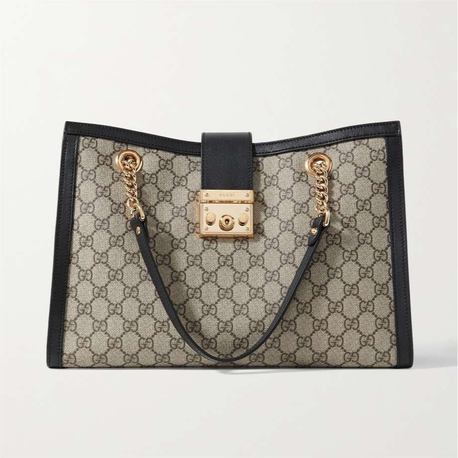 G Padlock leather-trimmed printed coated-canvas tote bags PD0423112119