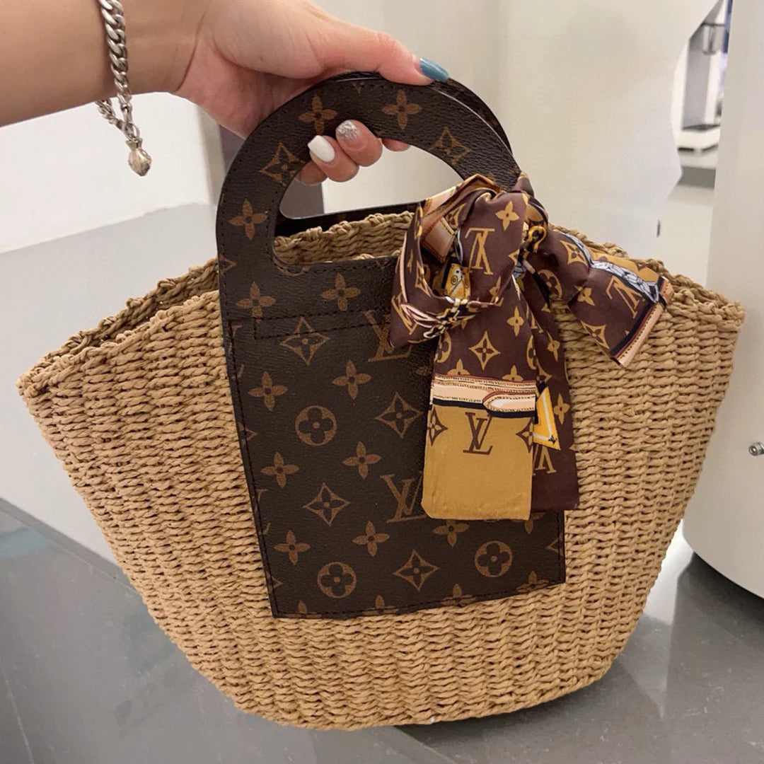 New Fashion Casual Woven Tote Bag 1024042301