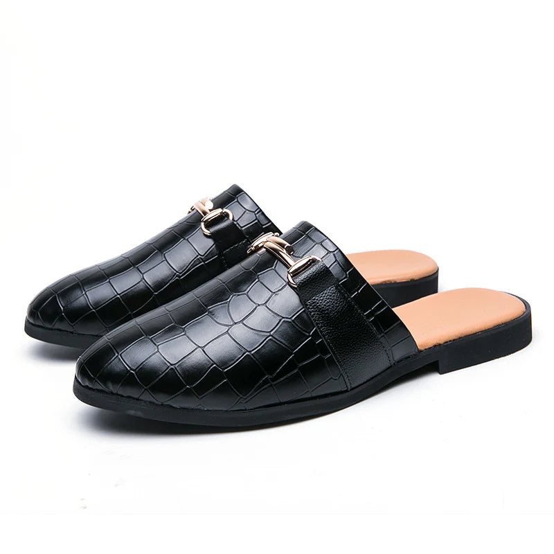 2026 fashion semi-support shoes trend outer wear heelless men's shoes