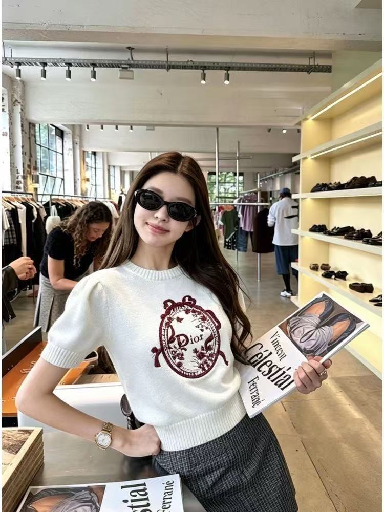 New Fashion Women's DIO Short Sleeve Knit Top PD1326091807