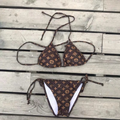 V Sexy Triangle Bikini Small Chest Push Up Swimsuit Split Swimsuit PD0823032902