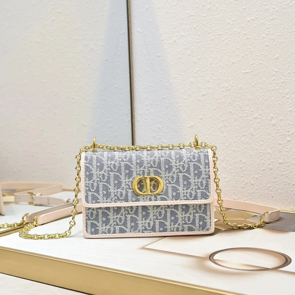 CD 2026 Miss Caro Mini Bag 18cm Fabric Leather