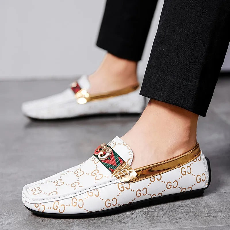 Leather Breathable Casual Soft Sole Slip-On Shoes