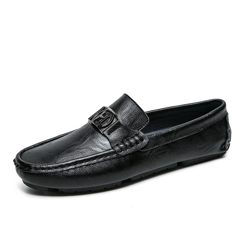 Trendy Casual All-match Leather Loafers 1024051509