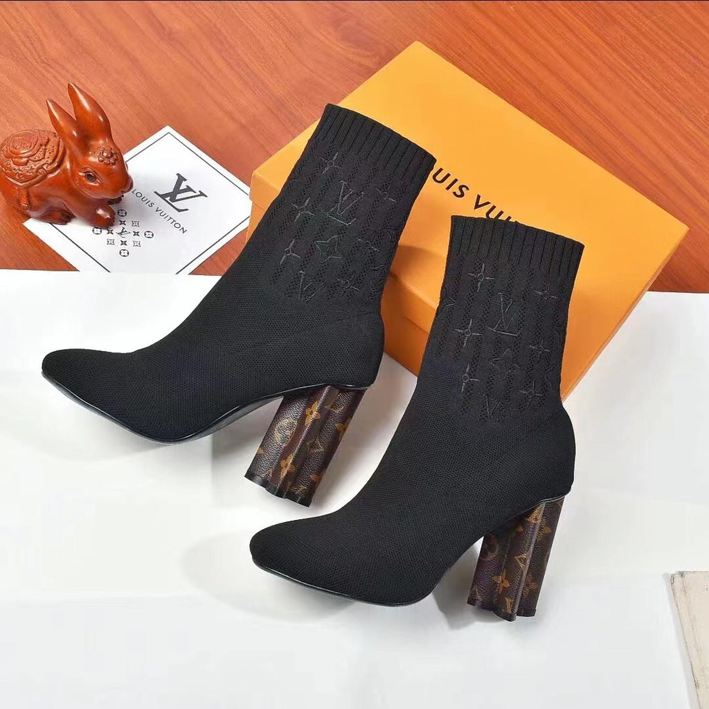 New knitted socks women's boots