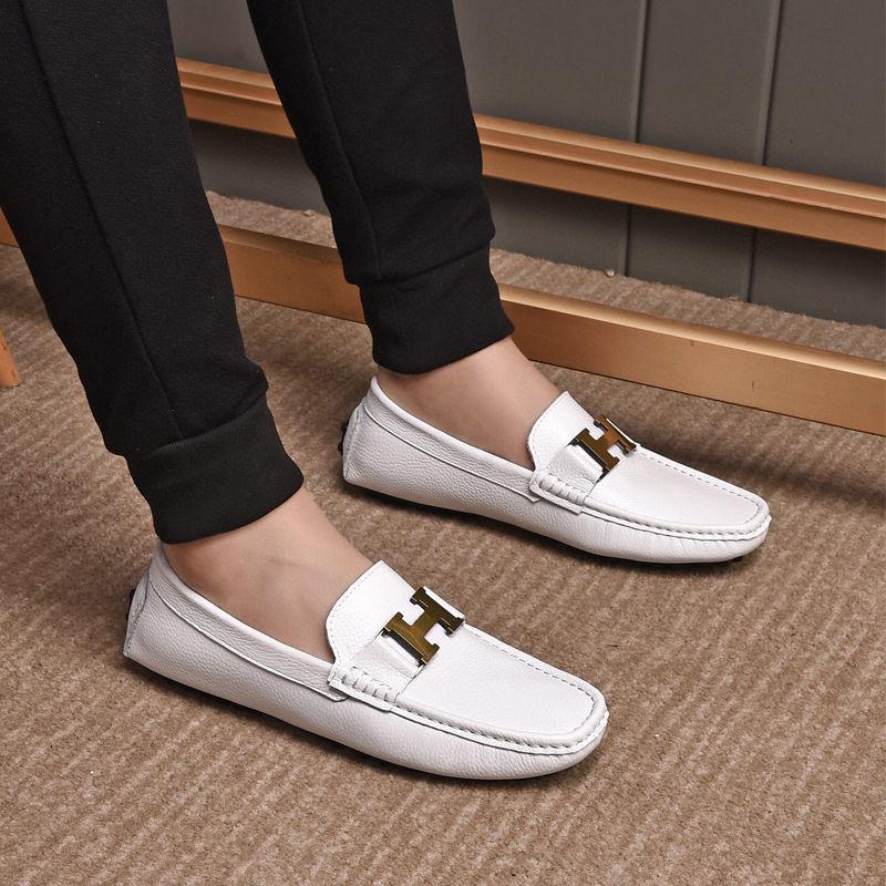 New Leather Casual Men's Shoes Comfortable Slip-on Loafers 1024031518
