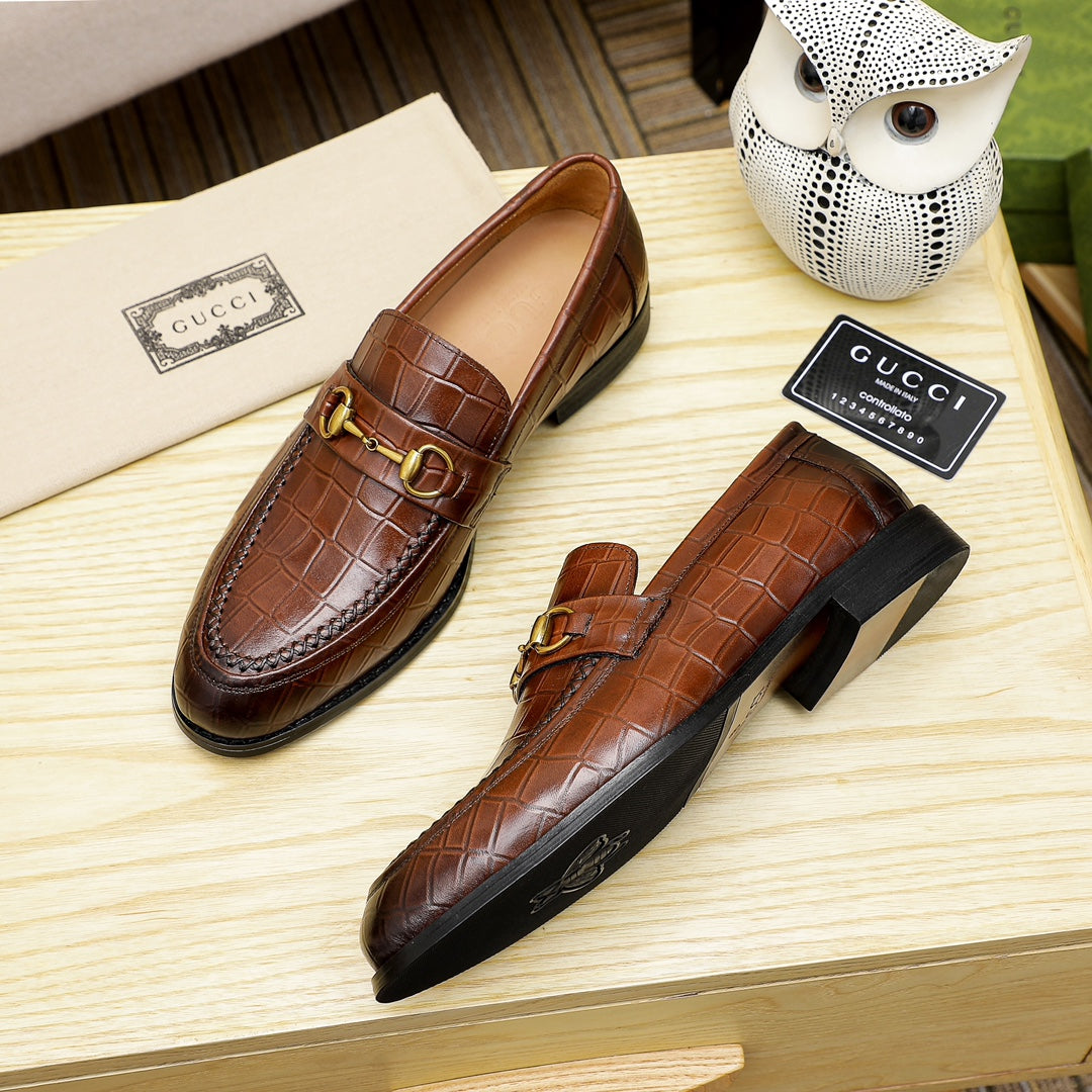 New Luxury G Crocodile Pattern Dress Shoes XC0424111805