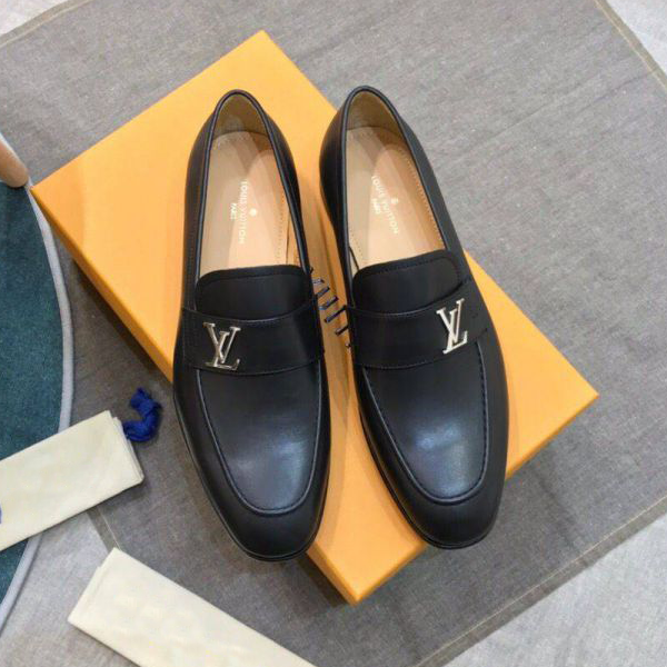 Grey Logo Men Slip-on Shoes V13