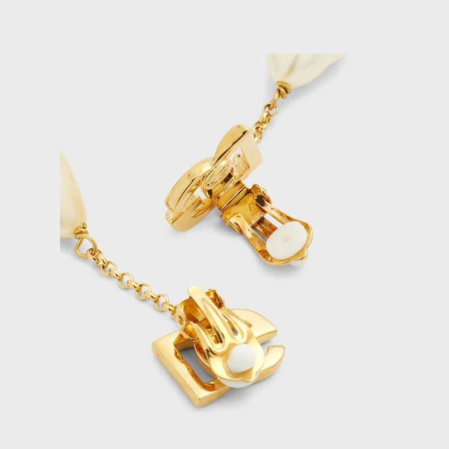 Fashion Long Tassel Water Drop Pearl Earrings 1024010311