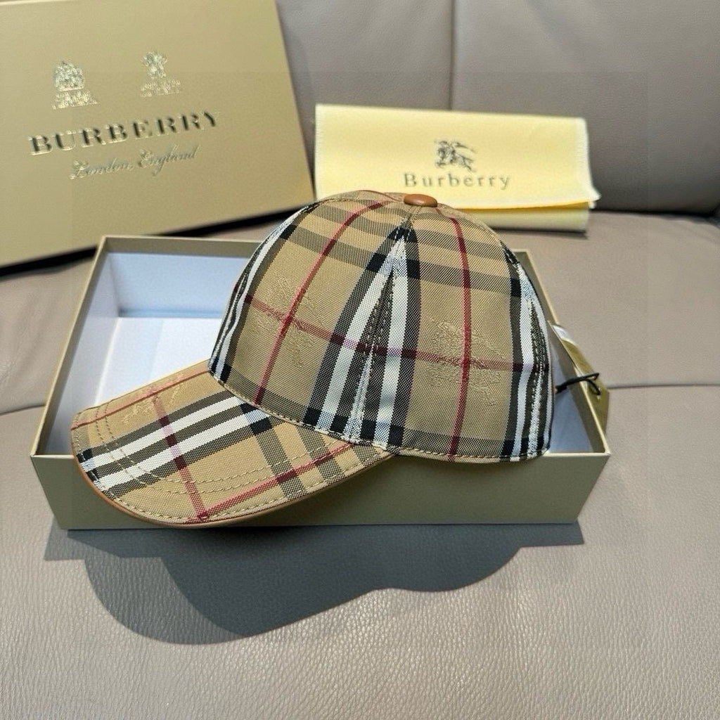 New Fashion Plaid War Horse Baseball Cap PD0425070202