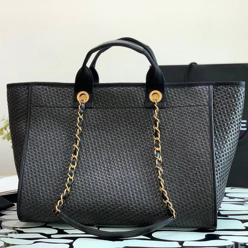Tote Bag In Gold-tone Mental