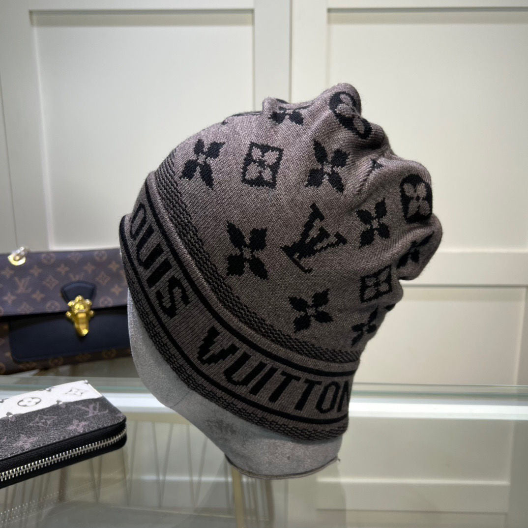New warm knitted hat women's fashion all-match pile hat