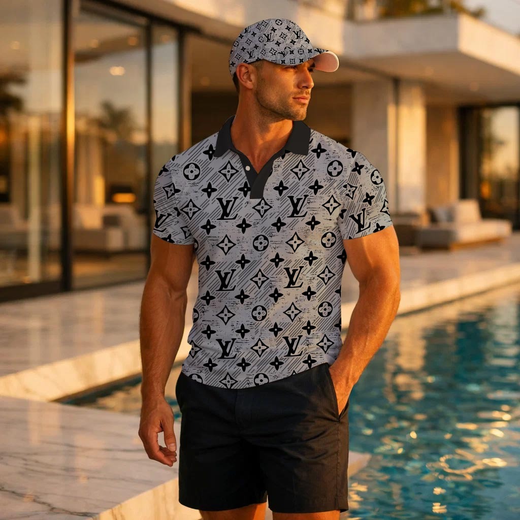 Signature V Men Polo and Baseball Cap 3D-0426042403
