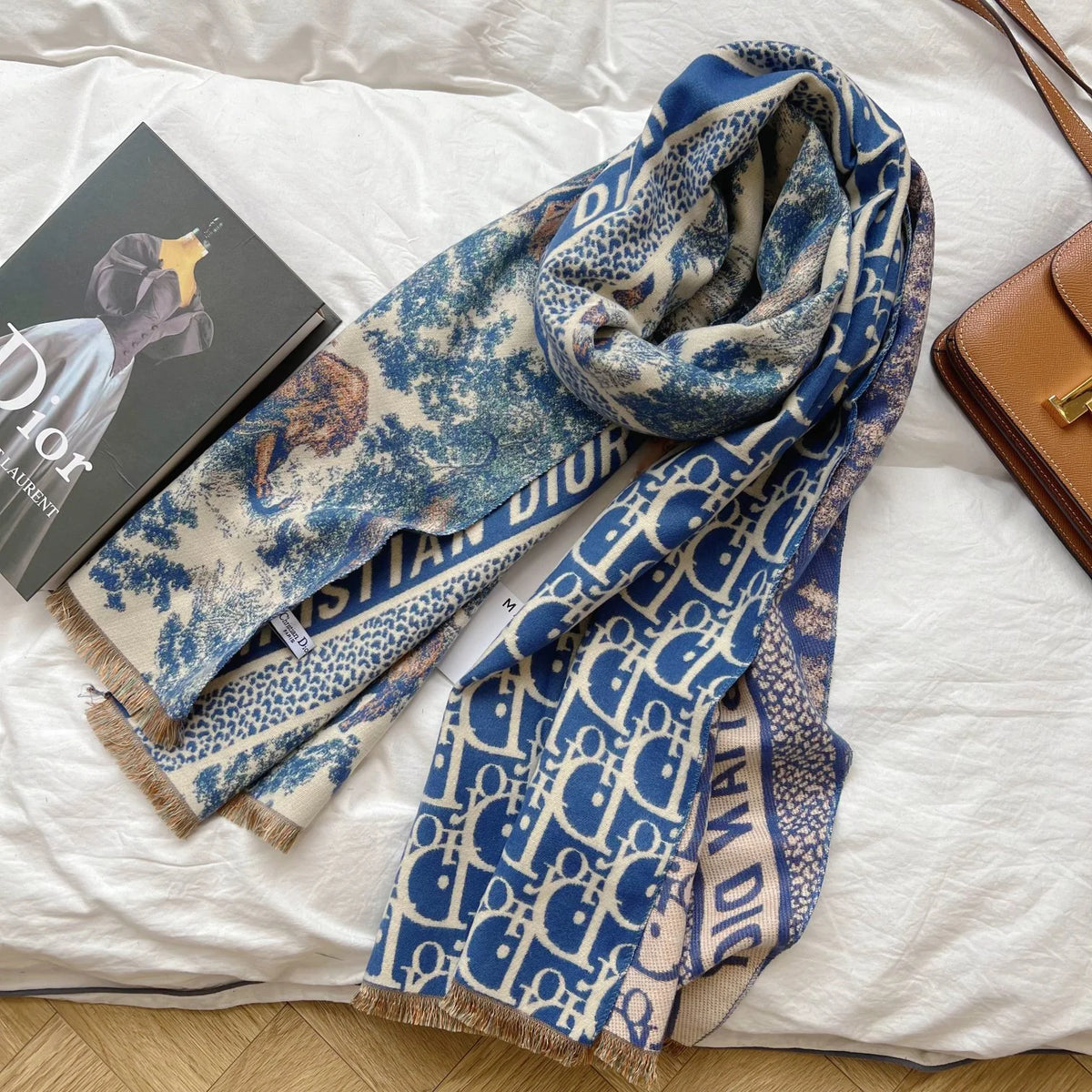New vintage double-sided cashmere scarf 1024110804