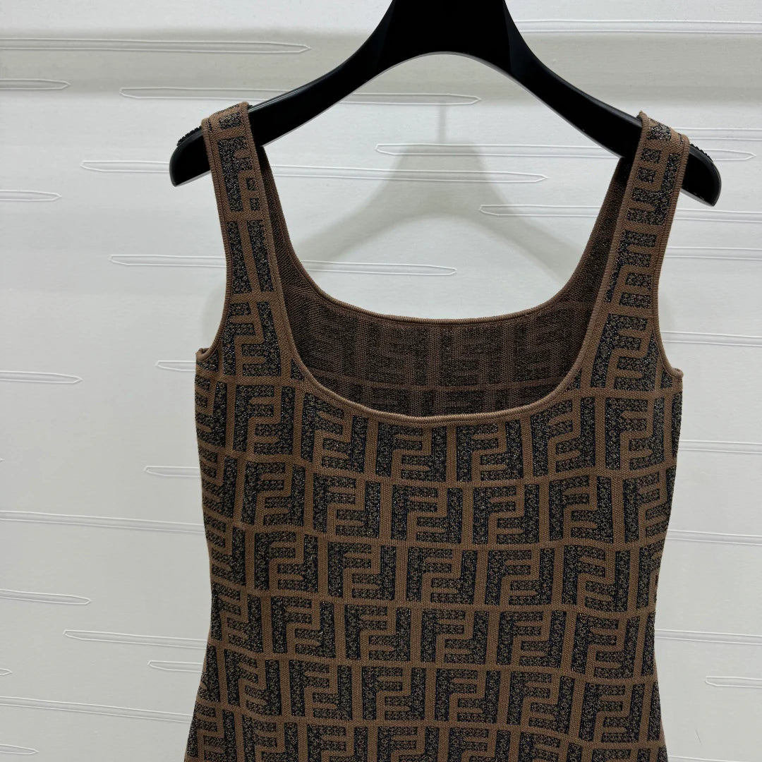 FD Jacquard Knit Vest Dress 1025051914