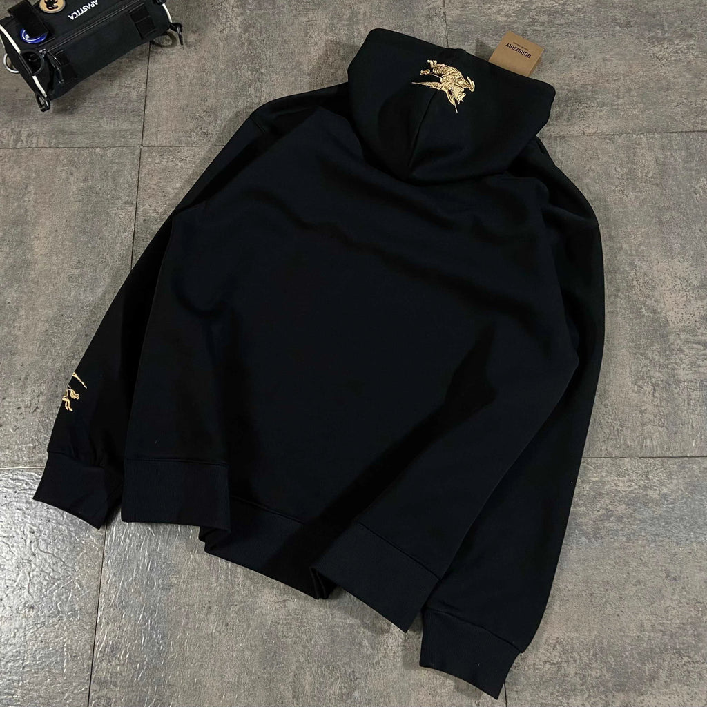 Spring new embroidery couple models hooded sweatshirt 3D-1025021218