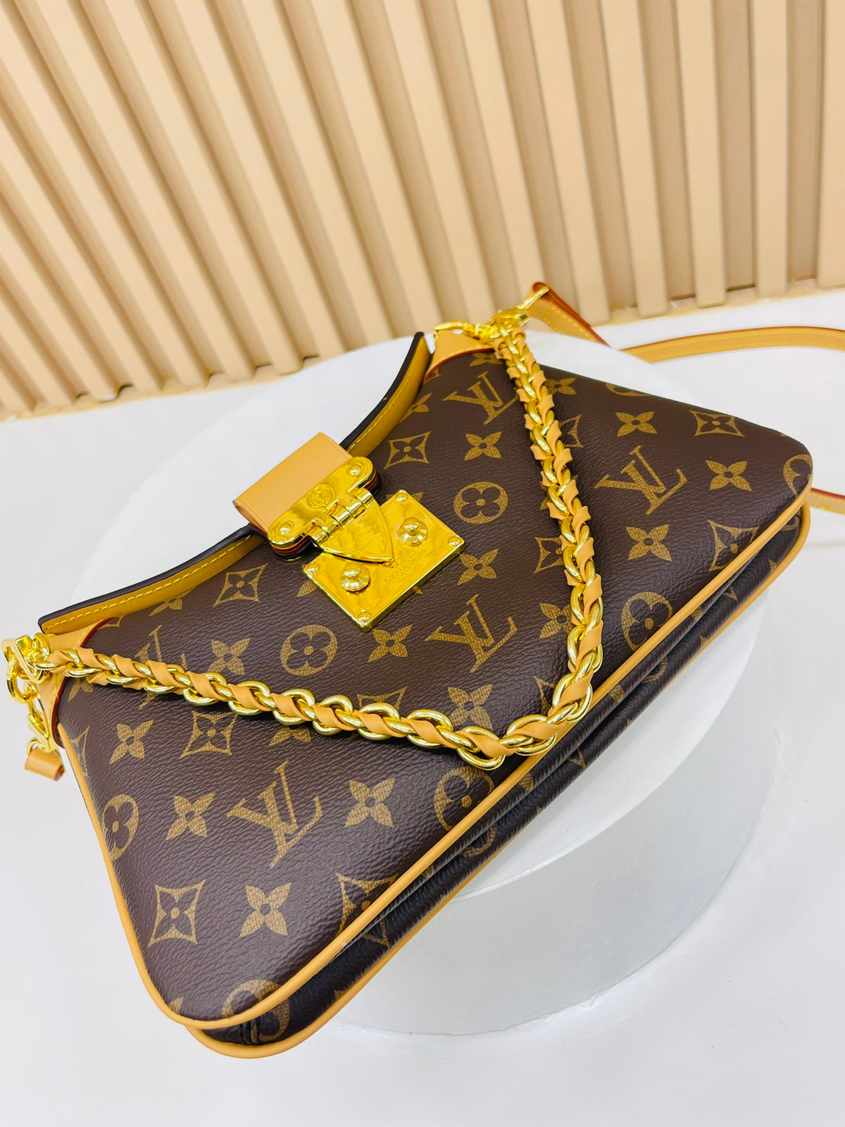 Fashion Design Large Capacity Women's Shoulder Bag Stylish Handheld Genuine Leather Canvas Messenger Bag 0424082106