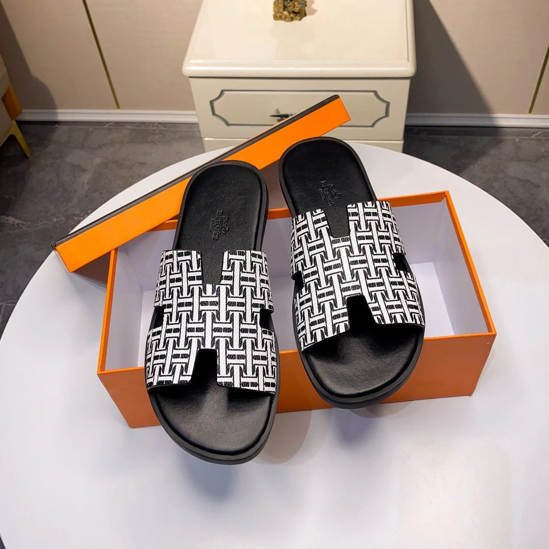 New fashion men's printed casual sandals 1024052009
