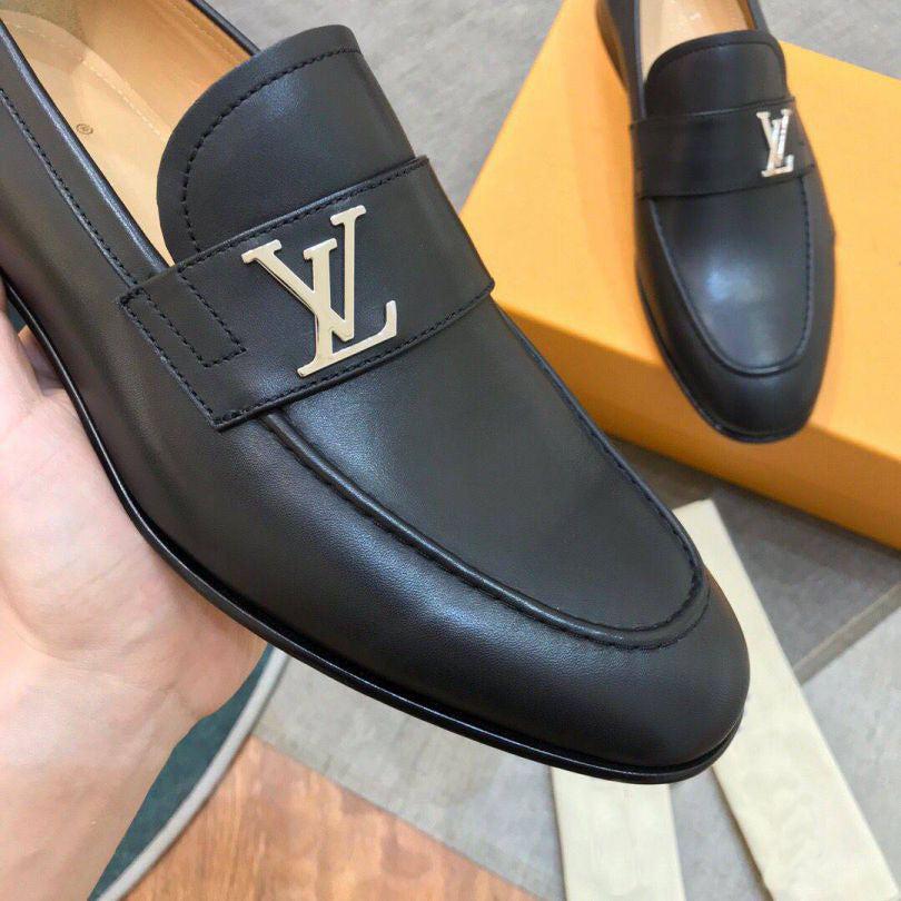 Grey Logo Men Slip-on Shoes V13