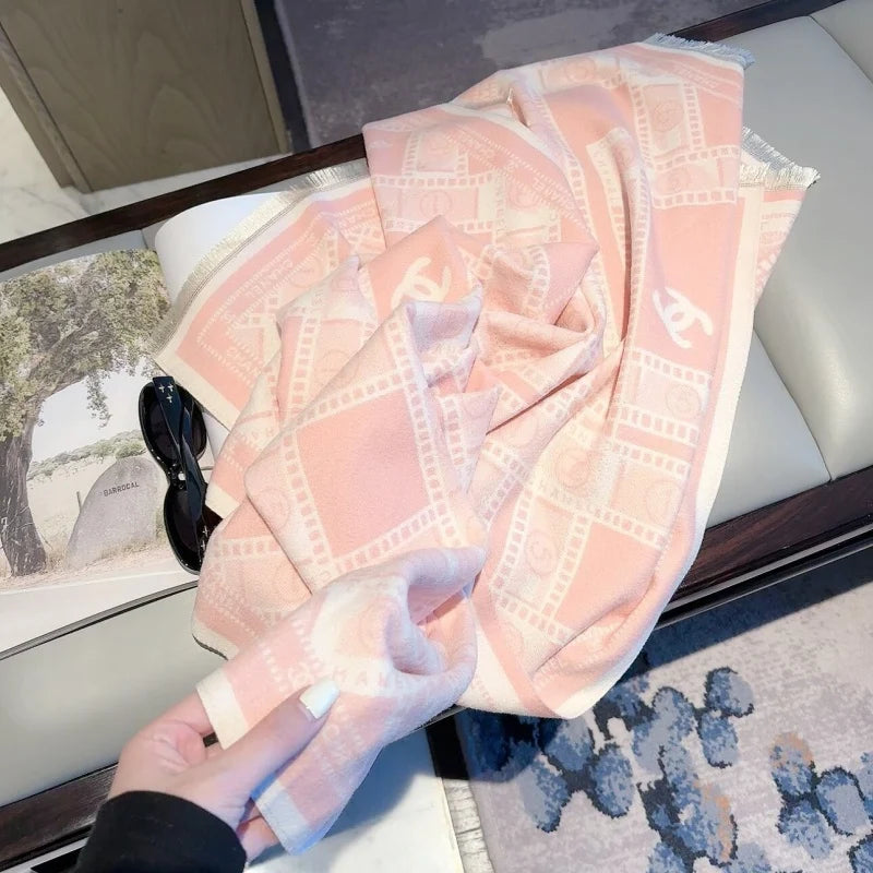 New Fashion Women Diamond Jacquard Scarf ZJN1326091405